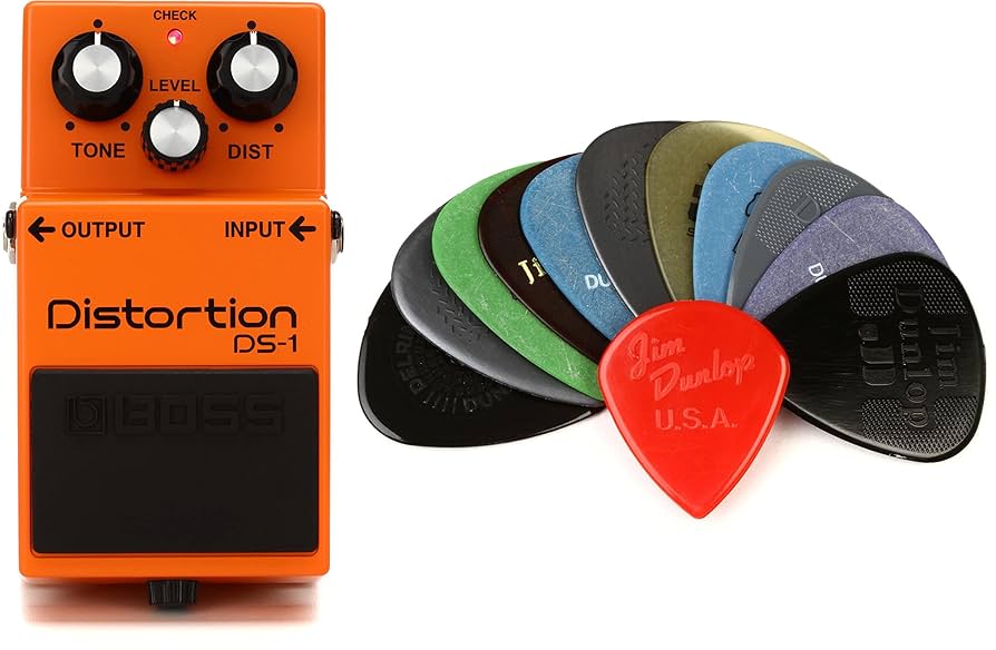 Amazon.com: Boss DS-1 Distortion Pedal + Dunlop PVP102